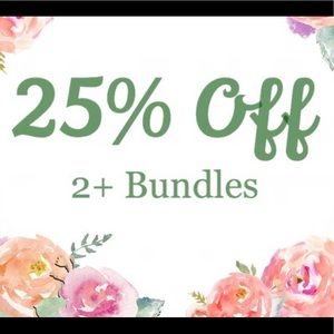 NEW SALE!! 25% off 2 or more items